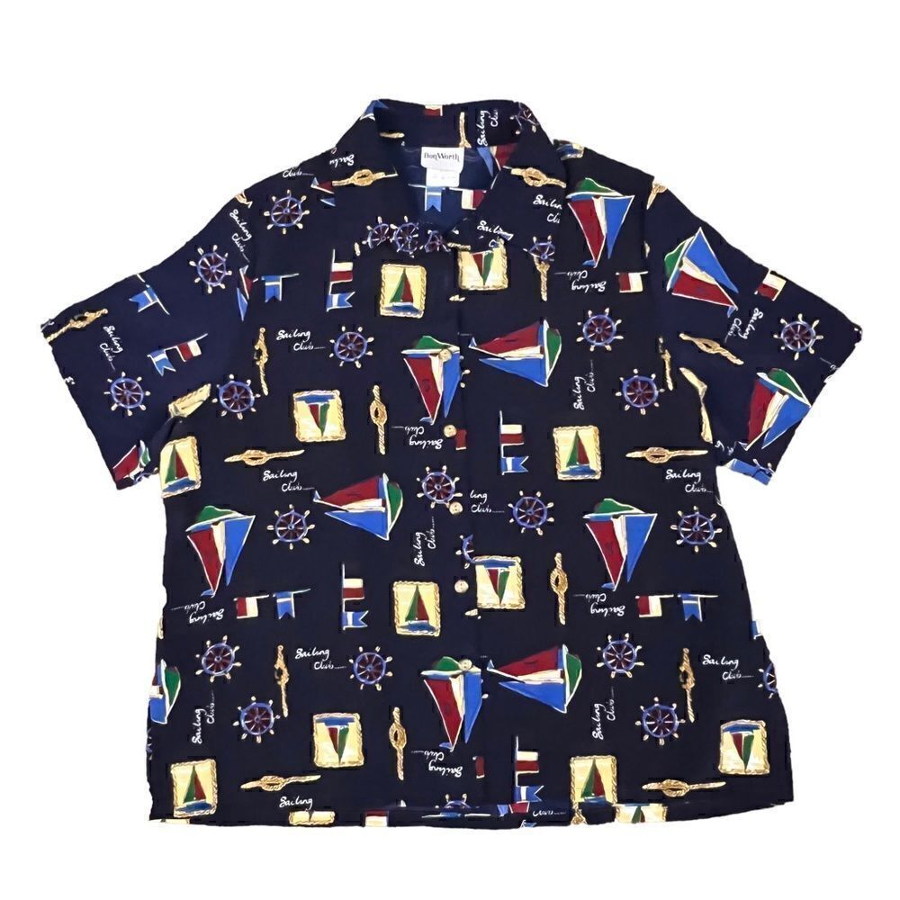 Vintage Bon Worth Nautical Blouse
